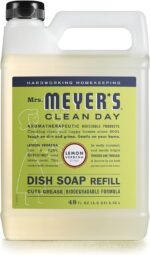 MRS. MEYER'S CLEAN DAY Liquid Dish Soap Refill, Biodegradable Formula, Lemon Verbena (48 Fl Oz (Pack of 1)) - Image 2