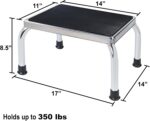 Vaunn Medical Foot Step Stool 350lbs Heavy-Duty Welded Steel Legs, Fully Welded Single Construction Frame, Anti-Skid Rubber Platform - Image 8