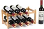 Wine Rack 8 Bottle 2-Tier Eco-Friendly Bamboo Wine Storage Easy-Assembly Space-Saving for Wine Lovers,Kitchen Wine Organizer for Countertop,Pantry, Home,Room Decor,Bar - Image 2