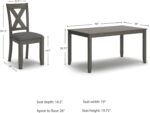 Signature Design by Ashley Caitbrook Rustic 7 Piece Dining Set, Include Table and 6 Chairs, Gray - Image 9