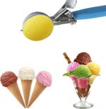 Stainless Steel Ice Cream Scoop Set Dishers Scoops Cookie Scoop Set Food Scoop, Right Handed Scoop, Blue Handle (2.48 Inch) - Image 6