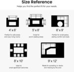 Smiry Waterproof Outdoor Rug 5x8 ft, Reversible Plastic Straw Patio Camping Rugs, Outdoor Indoor RV Mat Carpet for Patio, Outside Entry, Backyard, Deck, Bench, Picnic, Camper, Black & Beige - Image 9