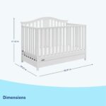 Graco Solano 4-in-1 Convertible Crib with Drawer Combo (White) – GREENGUARD Gold Certified, Includes Full-Size Nursery Storage Drawer, Converts to Toddler Bed and Full-Size Bed - Image 8