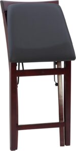 Linon Triena X Back Folding Counter Stool, Brown - Image 17