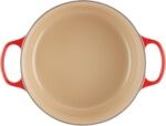 Le Creuset Enameled Cast Iron Signature Round Dutch Oven, 7.25 qt., Cerise - Image 4