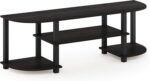 Furinno Turn-S-Tube Wide TV Entertainment Center, Espresso/Black - Image 6