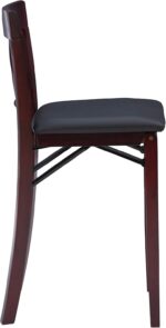 Linon Triena X Back Folding Counter Stool, Brown - Image 14