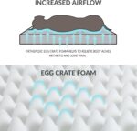 Patas Lague Orthopedic Dog Bed Large Sized Dog 36''X24'', Waterproof Soft Comfortable Egg Crate Foam Large Pet Beds Crate Mat with Removable Washable Cover and Nonskid Bottom, Black - Image 4