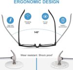 Okany Blue Light Blocking Glasses for Women Men Woman Black Computer Screen Filter Gaming Glasses Womens Mens 99.9% Blue Light Blocker Round Fashion Eye Glasses - Image 6