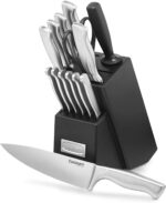 Cuisinart Stainless Steel Hollow Handle 15-Piece Cutlery Block Set, Kitchen Knife Set with Steel Blades for Precise Cutting, Durable Knives with Ergonomic Handles, C77SS-15PK - Image 2