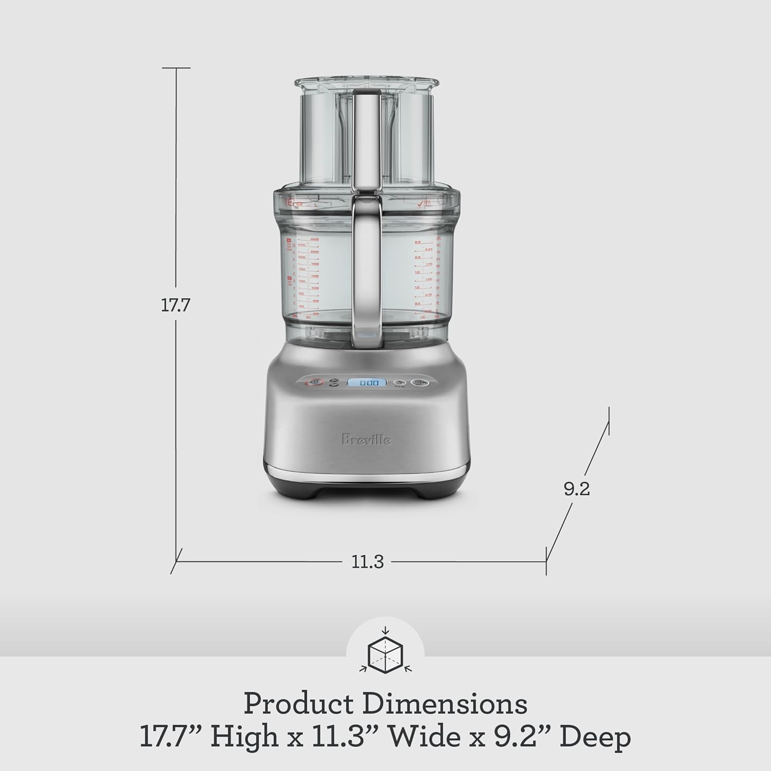 61l49WzyDL._AC_SL1500_.jpg Breville BFP810 Sous Chef 16 Cup Food Processor, Large, Damson Blue - Image 8