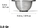 OXO Good Grips Stainless Steel 3 qt./ 2.8L Colander - Image 7