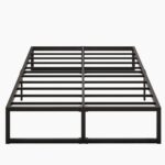 14 Inch Queen Bed Frame Heavy Duty Steel Slat Support Metal Platform Bed Frame Queen Size No Box Spring Needed, Easy Assembly, Black - Image 8