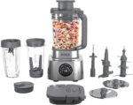 Ninja Blender & Food Processor Combo, Foodi Power Blender System for Smoothies, Bowls, Spreads & Shakes, 6 Functions, 72-oz Pitcher, To-Go Cups, Silver, SS401 - Image 2