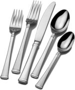 Mikasa Harmony 65-Piece Flatware Set for 12, 18/10 Stainless Steel Silverware with Forks, Knives, Spoons, and Serving Utensils, Elegant Design - Image 2