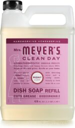 MRS. MEYER'S CLEAN DAY Liquid Dish Soap Refill, Biodegradable Formula, Peony, 48 fl. oz - Image 2