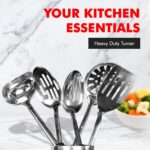 Chef Craft Heavy Duty Turner/Spatula, 13.5 Inch, Stainless Steel - Image 6