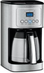 Cuisinart 12-Cup Coffee Maker, Programmable PerfecTemp Thermal Carafe Coffee Machine with 1-4 Cup Setting, Brew Strength Control and Brew Pause, Stainless Steel, DCC-3400NAS, Silver - Image 2
