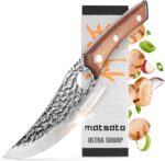Matsato Chef Knife - Perfect Kitchen Knive for Cooking, Chopping. Japanese Steel Knife for Home, BBQ. For Balance & Control, 6.3 Inch - Image 2