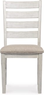 Signature Design by Ashley Skempton Modern Farmhouse Dining Room Chair, 2 Count, Whitewash - Image 5