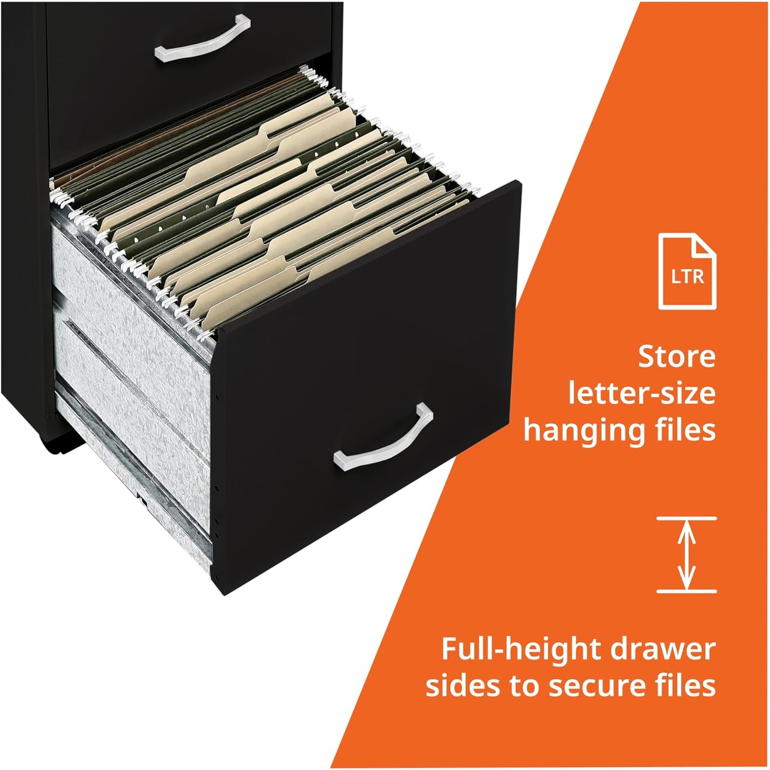 711a8jDq38L._AC_SL1500_.jpg LYS SOHO Box/File/File 3-Drawer Mobile File Cabinet, Black - Image 6