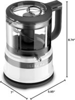 KitchenAid KFC3516WH 3.5 Cup Food Chopper, White - Image 6