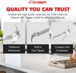 Chef Craft Select Can Opener with Tapper, 6.5 inches in length, Nickle Plated - Image 7