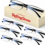6 pack Executive Style Reading Glasses Men - Durable Readers with 99% Blue Light Blocking - Comfortable Fit with TR90 Frames - Image 2