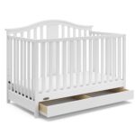 Graco Solano 4-in-1 Convertible Crib with Drawer Combo (White) – GREENGUARD Gold Certified, Includes Full-Size Nursery Storage Drawer, Converts to Toddler Bed and Full-Size Bed - Image 2