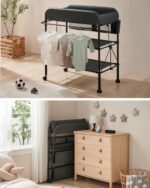 BEKA Diaper Changing Station, Portable Changing Table for Baby, Waterproof, Folding Portable Changing Station, Adjustable Height w/Organizer, Mobile Nursery Diaper Changing Table for Baby, Newborn - Image 8