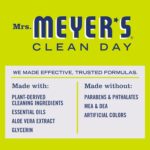 MRS. MEYER'S CLEAN DAY Liquid Dish Soap Refill, Biodegradable Formula, Lemon Verbena (48 Fl Oz (Pack of 1)) - Image 5