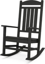 POLYWOOD Presidential Rocking Chair in Black - Image 2