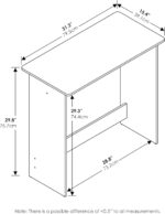 FURINNO Simplistic Study Table, Espresso - Image 4