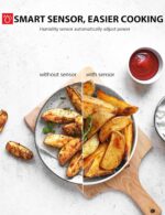 TOSHIBA ML-EM45P(BS) Countertop Microwave Oven with Smart Sensor and Position Memory Turntable, Function, 1.6 Cu.ft 13.6" Removable Black Stainless Steel, 1200W - Image 4