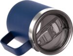 ALOUFEA 12oz Stainless Steel Insulated Coffee Mug with Handle, Double Wall Vacuum Travel Mug, Tumbler Cup with Sliding Lid, Navy - Image 4