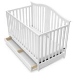 Graco Solano 4-in-1 Convertible Crib with Drawer Combo (White) – GREENGUARD Gold Certified, Includes Full-Size Nursery Storage Drawer, Converts to Toddler Bed and Full-Size Bed - Image 17