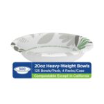 Dixie Ultra 20 oz Heavy-Weight Paper Bowls, Pathways, 500 Count, Bulk Case, 4 Packs/125 Count Per Pack, (Georgia-Pacific #SX20PATH) - Image 3