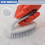 Scrub Brushes for Cleaning Bathtub Scrubber Heavy Duty Scrub Brush with Handle Stiff Bristle Cleaning Brush for Shower, Kitchen, Sink, Bathroom, Floor - Image 5