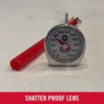 Rubbermaid Commercial Products Food/Meat Instant Read Thermometer, Pocket Size, Dishwasher Safe, Red, For Meat/Food Cooking and Grilling/Oven - Image 4