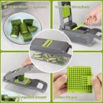 Vegetable Chopper, Multi 11-in-1 Food Choppers, Vegetable Slicer Cutter, for Onion Tomato Fruit, Mandoline Slicer Cutter Chopper, Quality Kitchen Appliance - Image 5