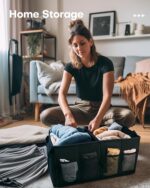 HOTOR Trunk Organizer - Car Organizer, Foldable Trunk organizer for SUVs & Sedans, Sturdy Car Organization for Car Accessories, Tools, Sundries, Black, 2 Compartments, 21.3"×12.6"×10.6" - Image 11