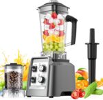 Blender for Smoothies, 2-in-1 Blender & Grinder Combo, Smoothie Maker, 68 Oz Pitcher, BPA-Free Countertop Blenders for Ice Crushing, Frozen Fruit, 1800 Watts - Image 2