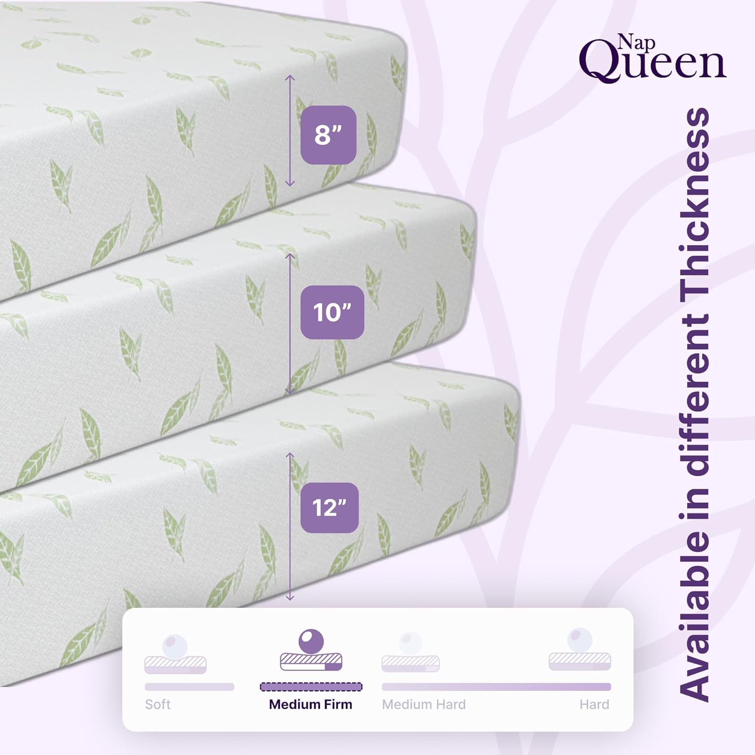71NKOeBFU1L._AC_SL1500_.jpg NapQueen Twin Size, 6 Inch Anula Green Tea Infused Memory Foam Mattress, Bed in a Box, CertiPUR-US Certified - Image 11