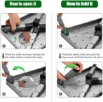 Foldable Step Stool, Adjustable Step Stool with a Non-Slip Platform, Step Ladder with Thick Rubber Feet for Adults or Children in Kitchen, Bedroom, Office, Rv, 330 Lbs Capacity - Image 3