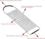Cheese Grater Handheld, HIA Flat Coarse Stainless Steel Graters for Kitchen, Food Grater with Anti-Slip Handle, Perfect for Potato, Vegetable, Butter, Parmesan Cheese - Image 4