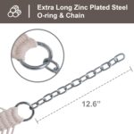 SUNCREAT Hammocks Traditional Rope Double Hammock with Hardwood Spreader Bar and Carrying Bag, 450 lbs Capacity, Natural - Image 8