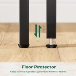 Huuger Nightstand Set of 2, Night Stand with Fabric Drawer, Mesh Shelf, Side Table with Storage, Fabric Drawer Dresser, Open Shelf, Metal Frame, Bedroom, Rustic Brown - Image 10