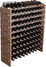 Wine Rack Cabinet Freestanding for Floor Wooden Stackable Storage Modular countertop Wood Wine Holder (100bottle) - Image 2