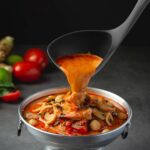 Zulay Kitchen Soup Ladle – Ergonomic, Heat-Resistant & Versatile for Serving Soup, Chili, Gravy & More - Black - Image 3