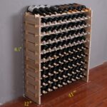 Wine Rack Cabinet Freestanding for Floor Wooden Stackable Storage Modular countertop Wood Wine Holder (100bottle) - Image 4